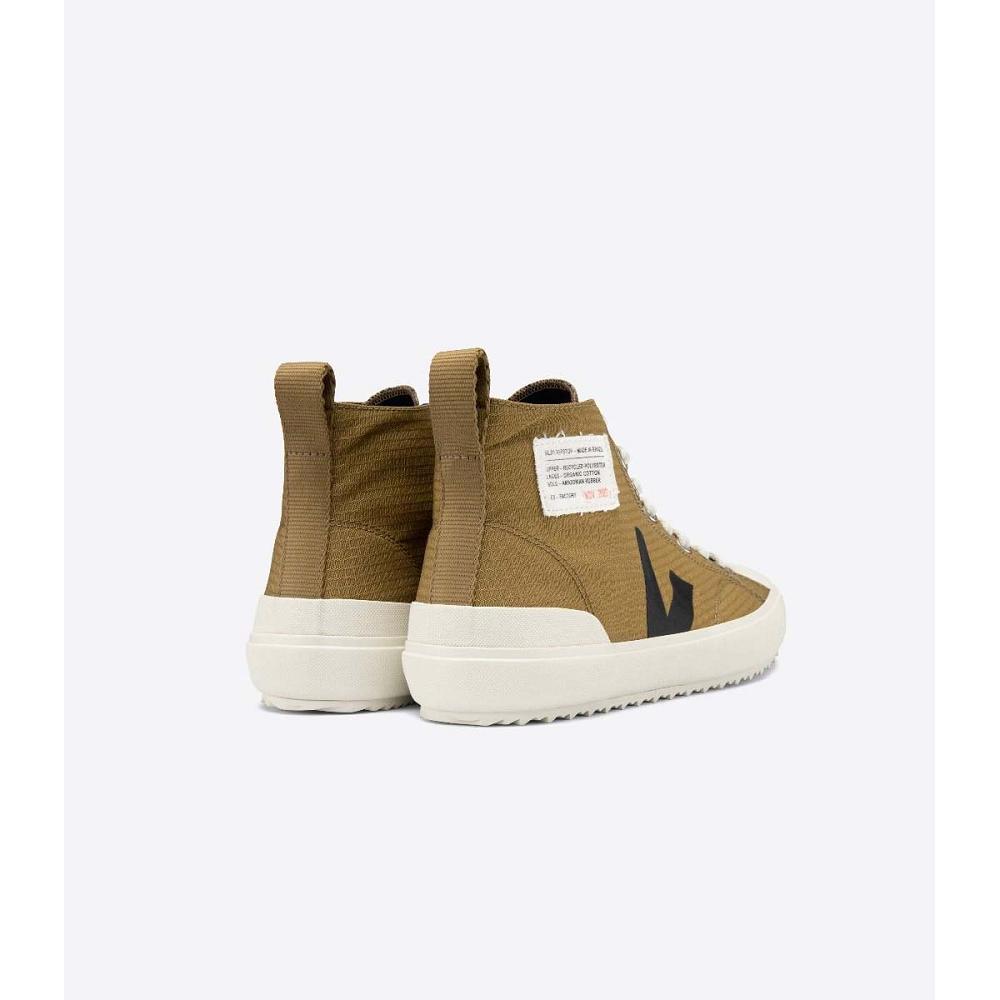 Men's Veja NOVA HL RIPSTOP High Tops Khaki | ZA 100JPQ